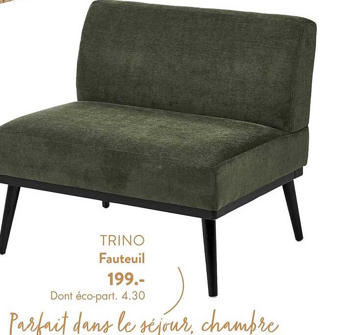 Promo Trino Fauteuil chez Casa - iCatalogue.fr