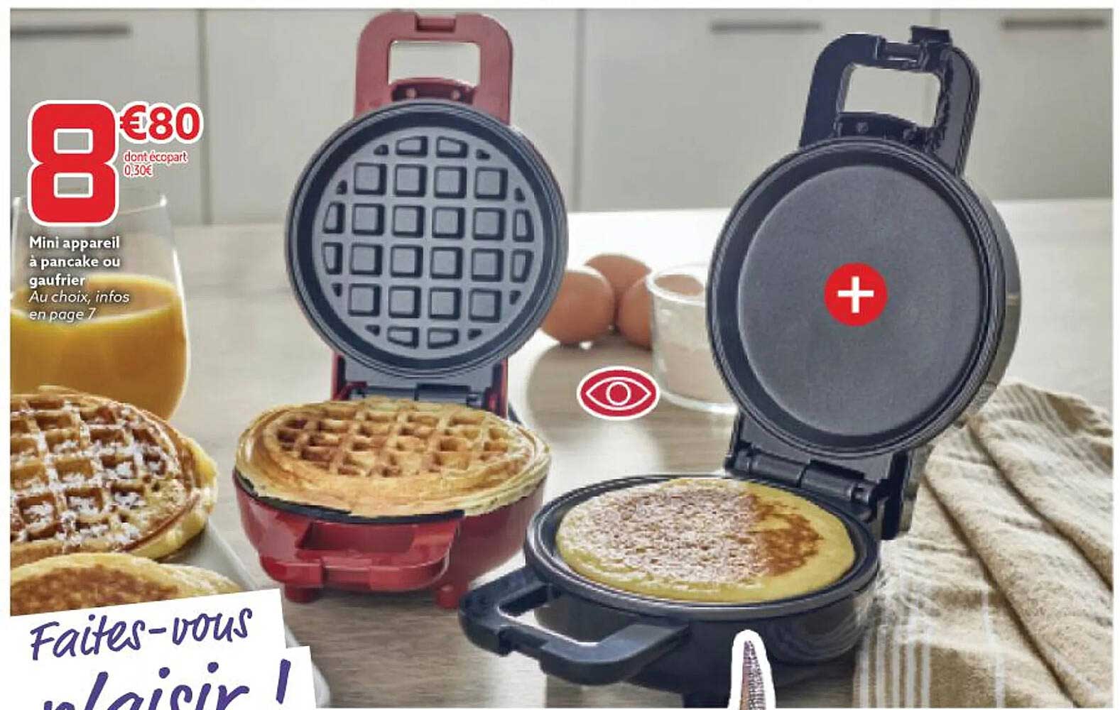 Promo Mini appareil à pancake ou mini gaufrier chez Gifi
