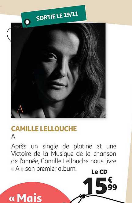 Promo Camille Lellouche chez Auchan 