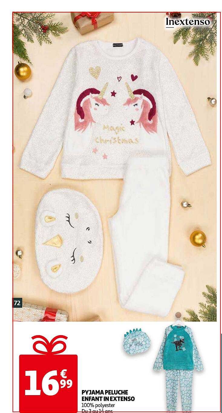 Offre Pyjama Peluche Enfant In Extenso Chez Auchan