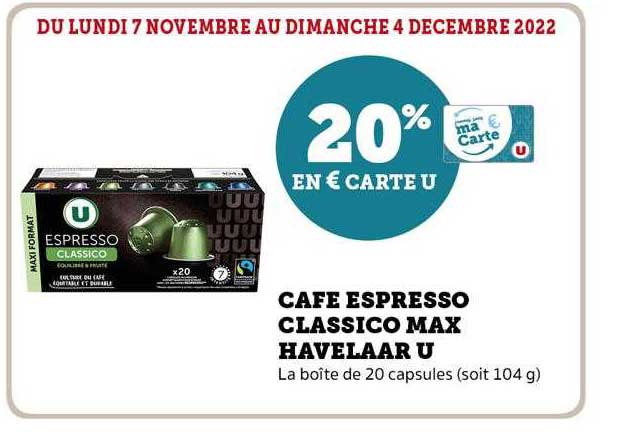 U Express Café Espresso Classico Max Havelaar U