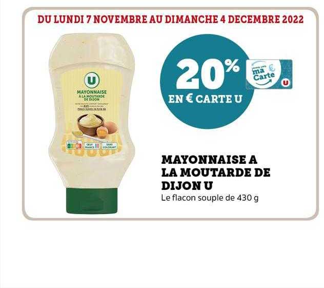 U Express Mayonnaise à La Moutarde De Dijon U