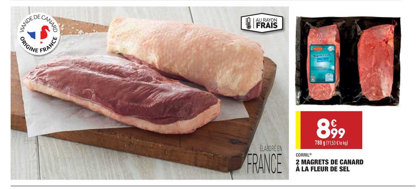Promo 2 Magrets De Canard à La Fleur De Sel Corril chez Aldi
