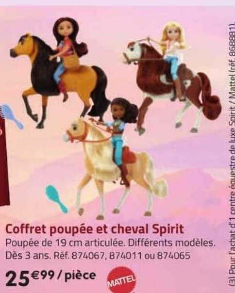 Promo Coffret Poupée Et Cheveal Spirit Mattel chez La Grande Récré ...