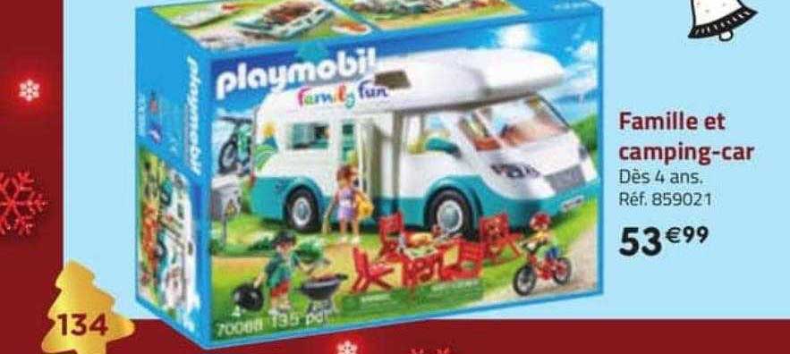 Promo Famille et camping-car Playmobil chez Intermarché