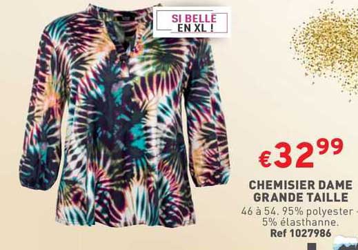 Promo Chemisier Dame Grande Taille chez Trafic - iCatalogue.fr
