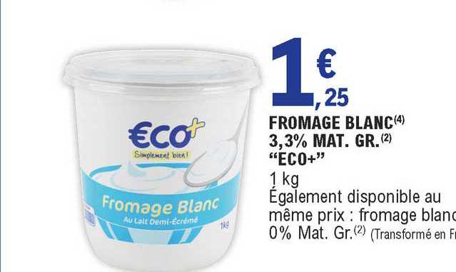 Fromage Blanc 3,1% - Valblanc - 1 kg