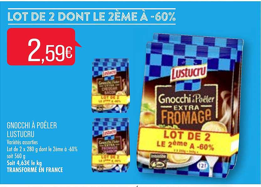 Offre Gnocchi à Poêler Lustucru chez Match