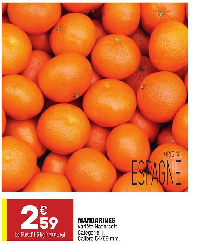 Promo Mandarines chez Aldi iCatalogue.fr
