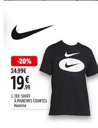 T shirt outlet nike homme intersport