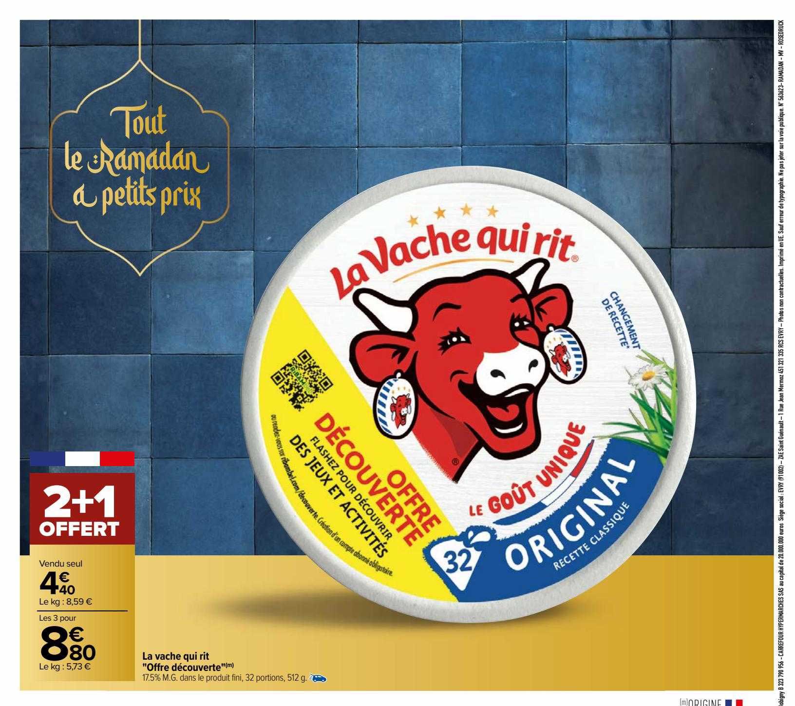 Plaque Décorative En Métal Relief 'La Vache Qui Rit' - Dimensions 20 X 15 Cm, Objet De Collection Ou Déco Murale