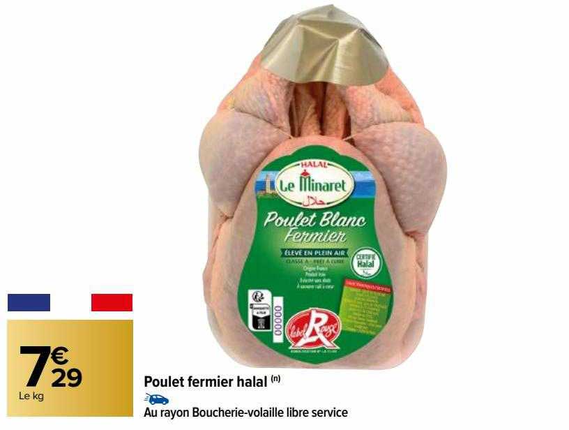 Promo Poulet Fermier Halal Chez Carrefour - ICatalogue.fr