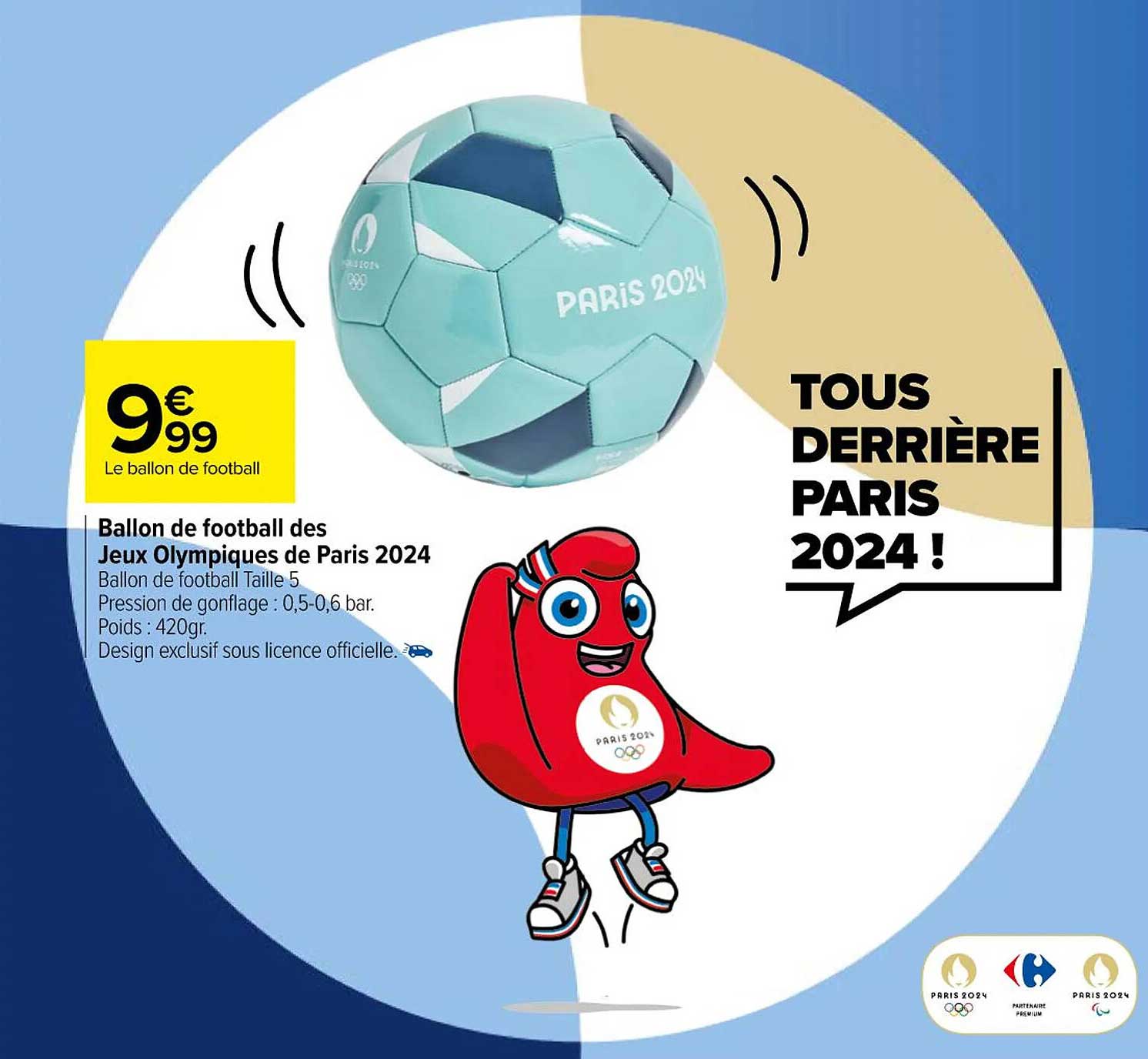 Ballon De Handball Molten Paris 2024 - Modèle Officiel A5000/A3400 - Jeux Olympiques 2024
