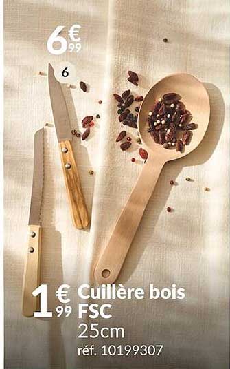 Cuillère En Bois FSC Gault&Millau - Ustensile De Cuisine Durable Et élégant - Lot De 1