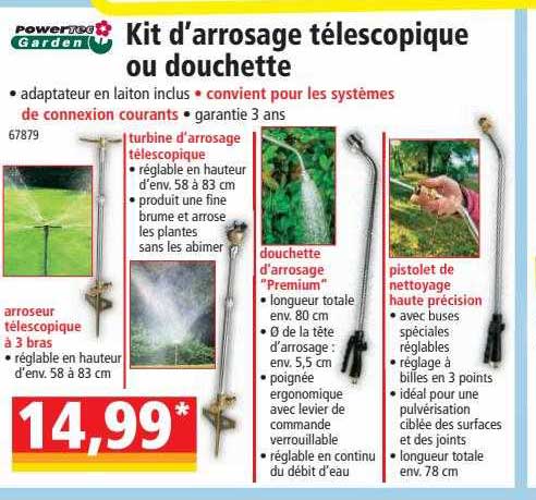 Canne D'arrosage Télescopique RESTMO 92-152 Cm - Tête Pivotante 180°, 7 Modes, Métal - Pour Jardinières, Arbustes, Nettoyage