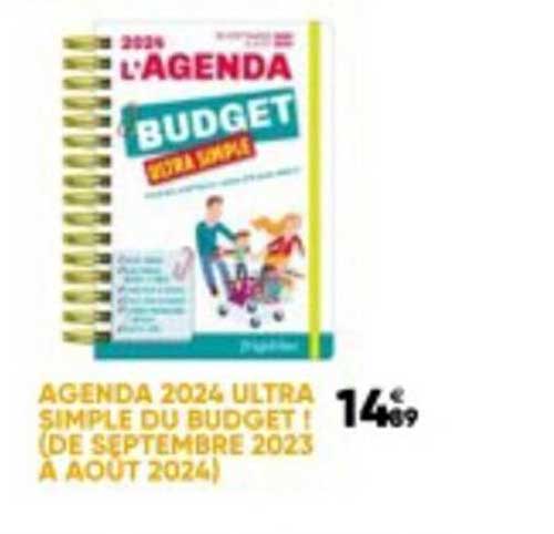 Promo Agenda 2024 Ultra Simple Du Budget chez Fnac 