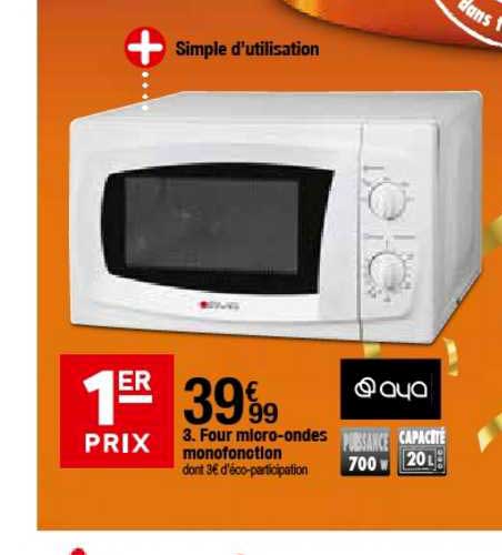 Micro Ondes Aya - Promos Soldes Hiver 2024
