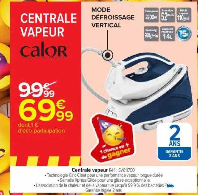 Test Calor SV8027C0 Express Airglide - Centrale vapeur - UFC-Que Choisir