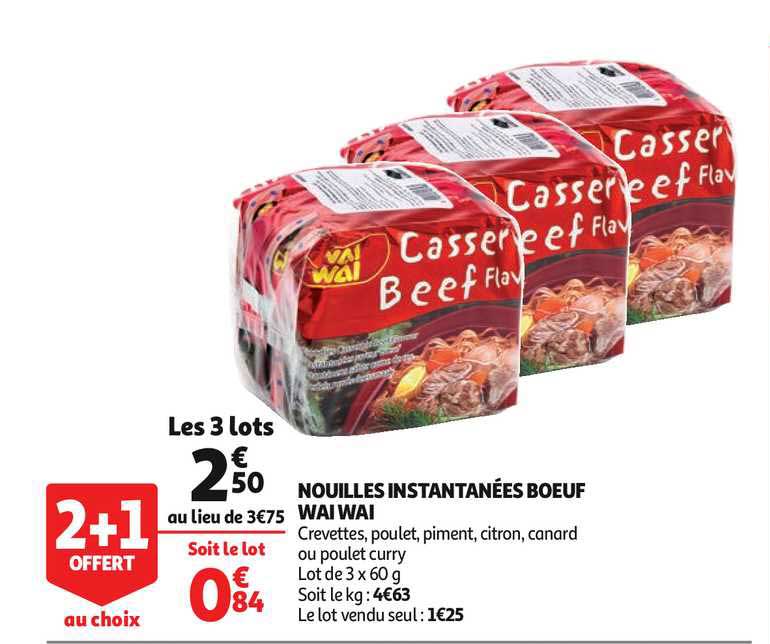 Promo Mr min cup de nouilles instantanées saveur poulet xl chez Monoprix