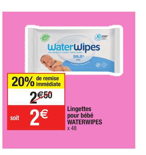 Offre Lingettes Pour Bebe Waterwipes Chez Migros France