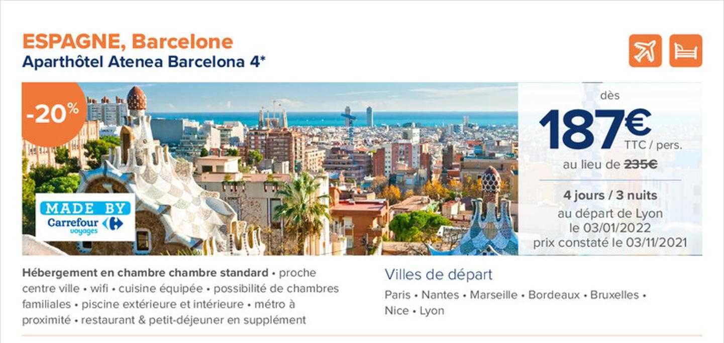 carrefour voyages barcelone
