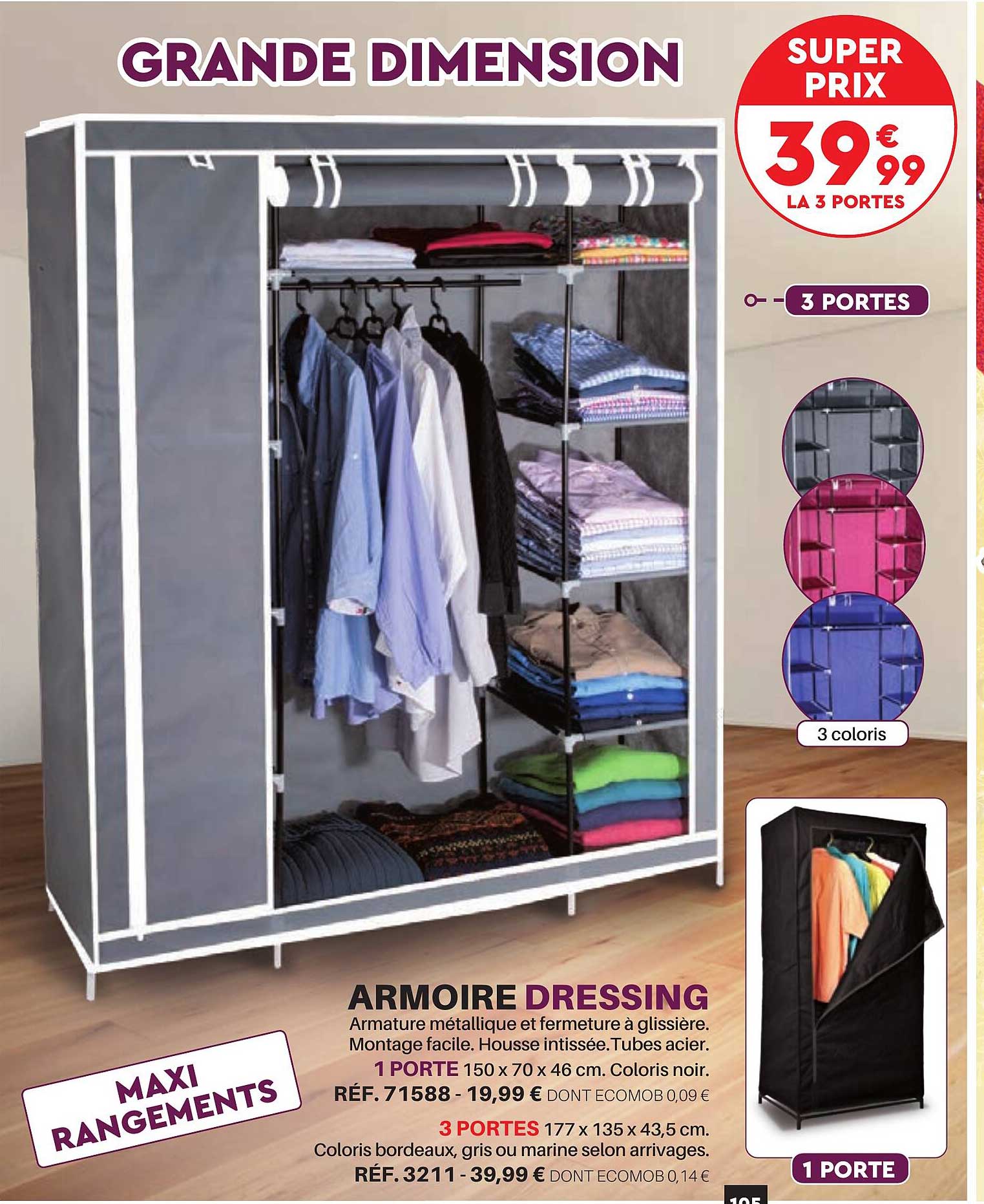 Offre Armoire Dressing chez Shopix