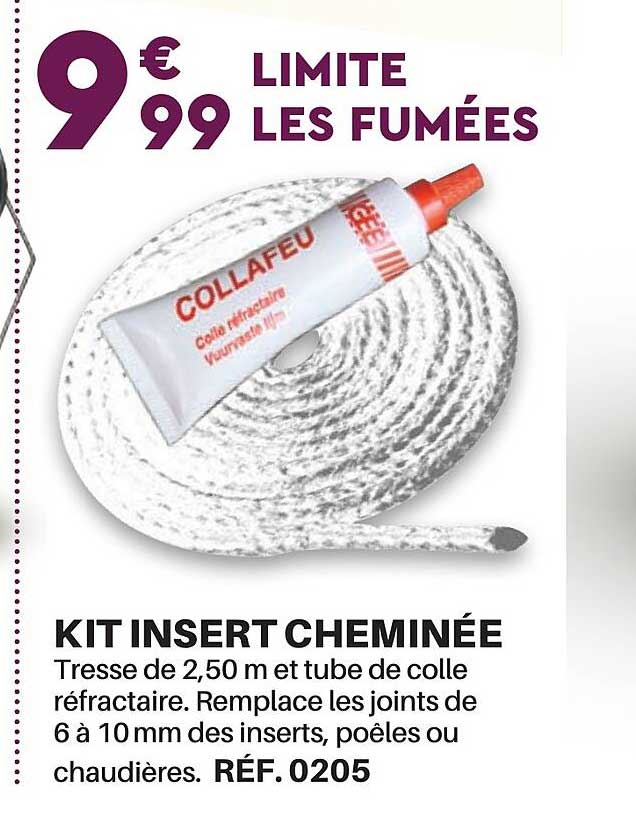 Kit Doublure De Cheminée Insert 6 X 20' Avec Isolation 1/2" - DIY, Neuf, Fabriqué Aux USA