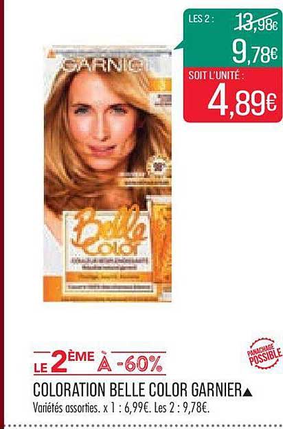 Promo Coloration Belle Color Garnier chez Match - iCatalogue.fr