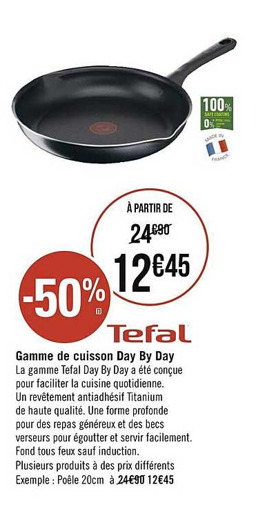 Casino Supermarchés Gamme De Cuisson Day By Day Tefal
