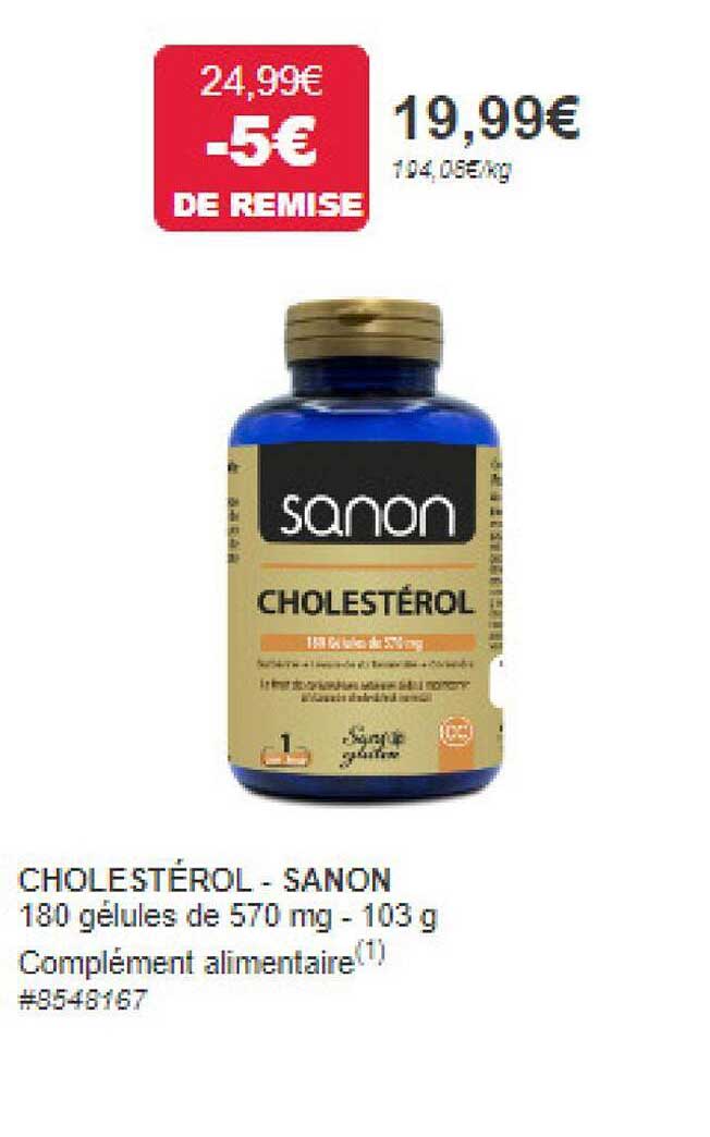 Promo Cholestérol Sanon chez Costco iCatalogue.fr
