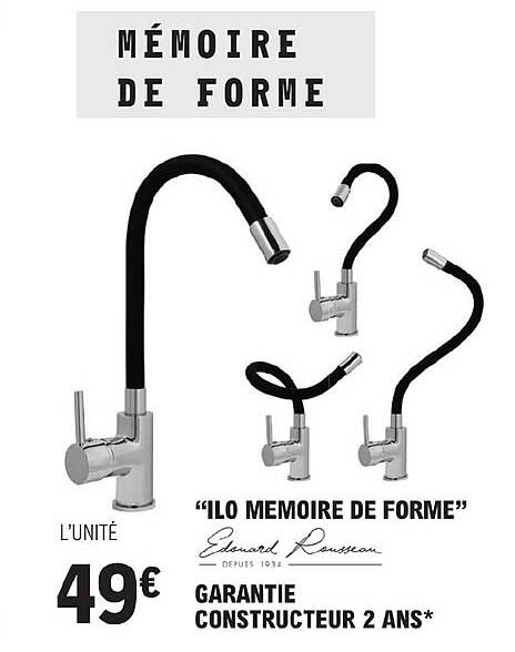 Promo Ilo Mémoire De Forme Edouard Rousseau chez E.Leclerc Brico 