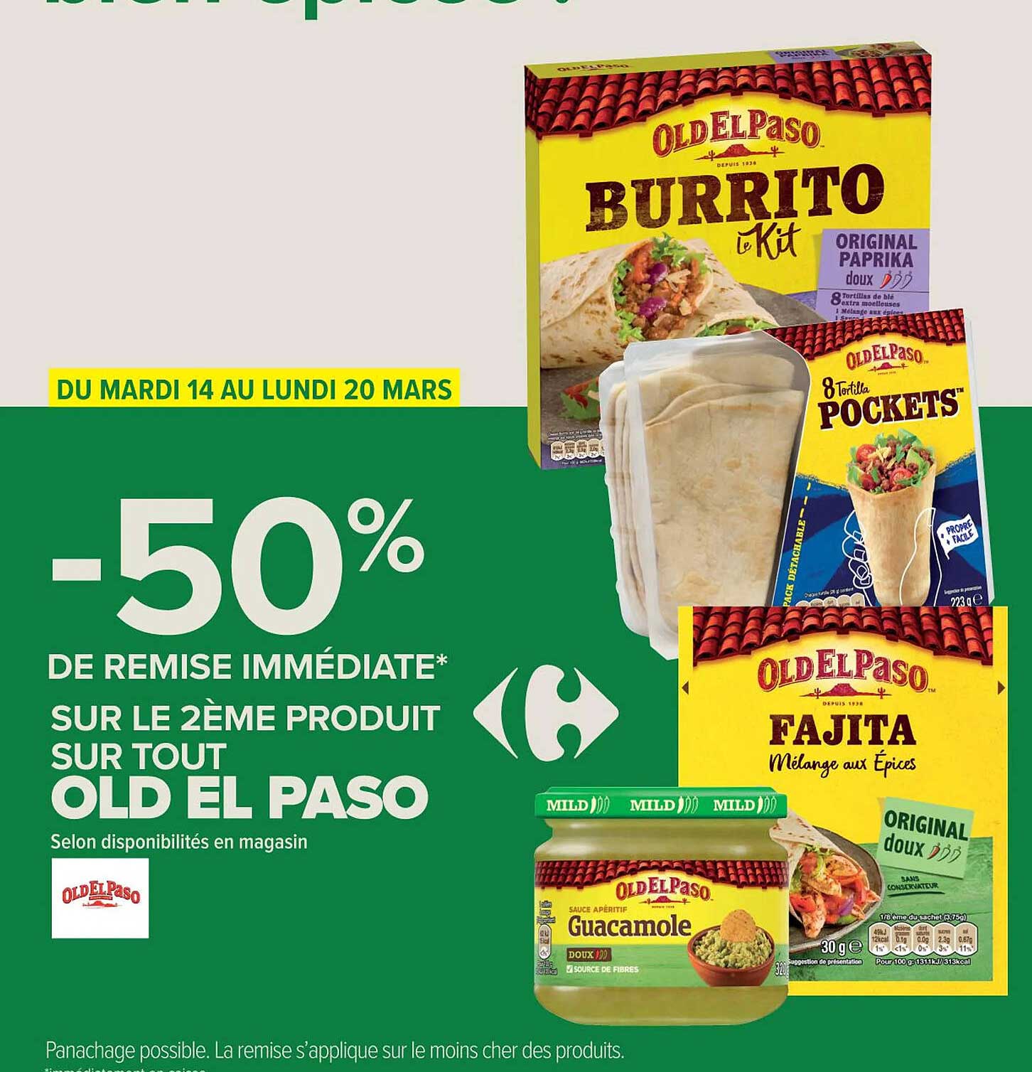 Promo Old El Paso chez Carrefour Contact iCatalogue.fr