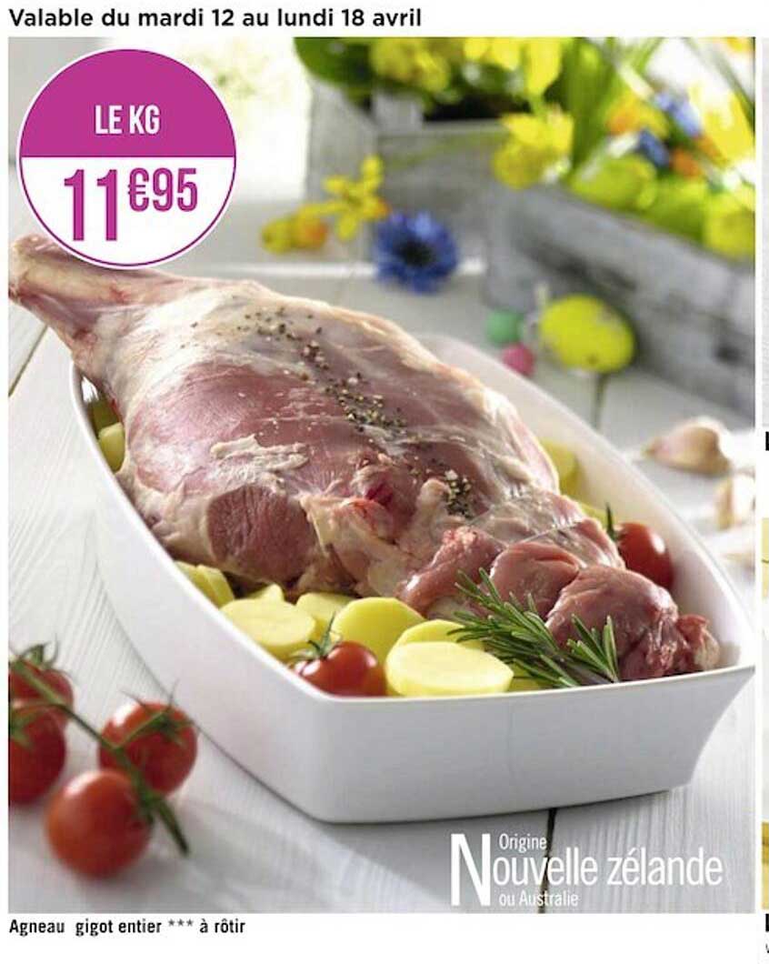 Offre Agneau Gigot Entier *** à Rôtir chez Casino Supermarches