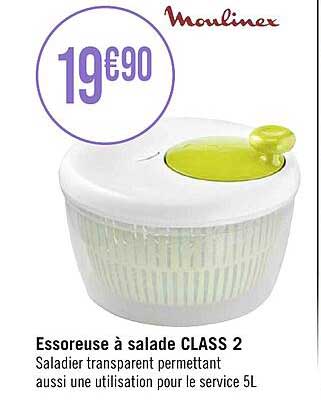 Essoreuse à salade 5litres Moulinex Nouvelle Version
