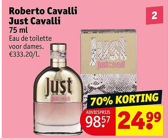 Offre Roberto Cavalli Just Cavalli chez Kruidvat