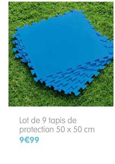 Babou Lot De 9 Tapis De Protection 50x50 Cm