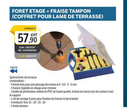 Lot De 24 Outils De Perçage En Coffret Aluminium - 13 Forets Cobalt, 5 Forets étagés, 5 Fraises Bois