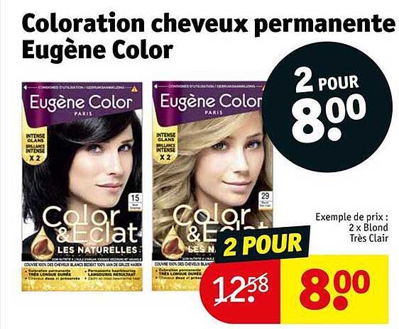 Promo Coloration Cheveux Permanente Eugène Color chez Kruidvat