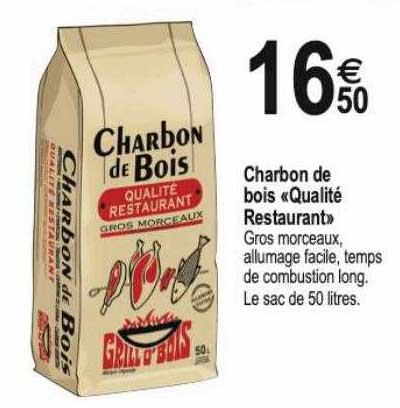 Tridôme Charbon De Bois «qualité Restaurant»
