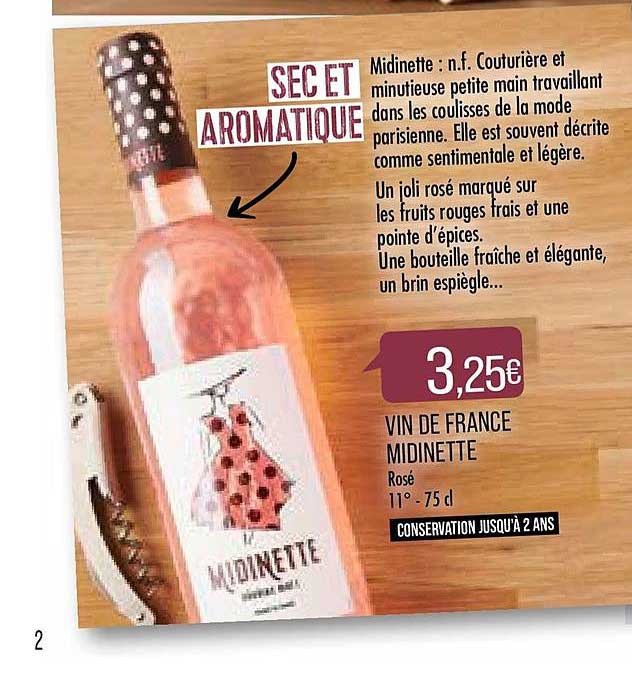 Match Vin De France Midinette