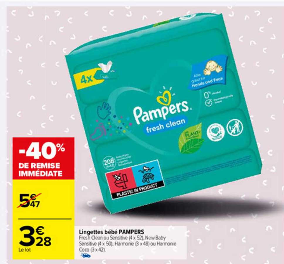 Offre Lingettes Bebe Pampers Chez Carrefour