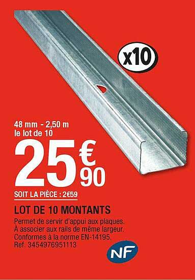 Montants Placo Brico Depot