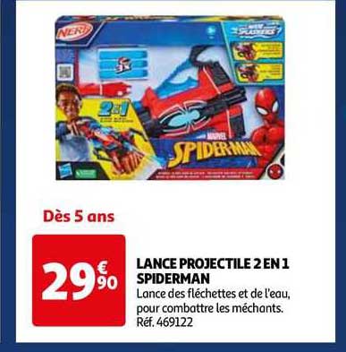 Promo Lance Projectile 2 En 1 Spiderman chez Auchan 