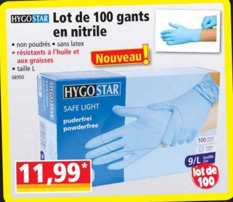 Hygostar Safe Super Stretch Nitrile Gloves, Size Large, White - View #8