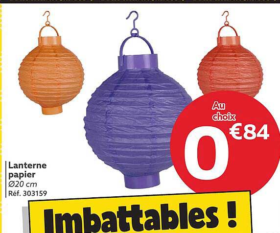 Lampion Papier Gifi