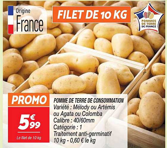 Colomba Pomme De Terre Traditional Colomba 25 Promo Pomme De Terre De Consommation Mélody Ou Artémis Ou Agata Ou