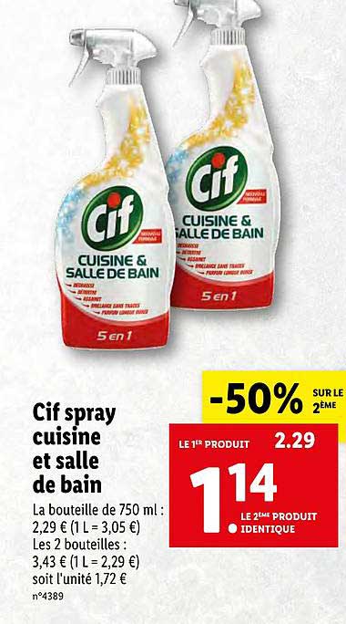 Cif - Easy clean cuisine et salle de bain - Supermarchés Match