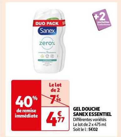 Sanex Essentiel Duschgel Für Trockene Haut – 250 Ml, Mild, PH-hautneutral