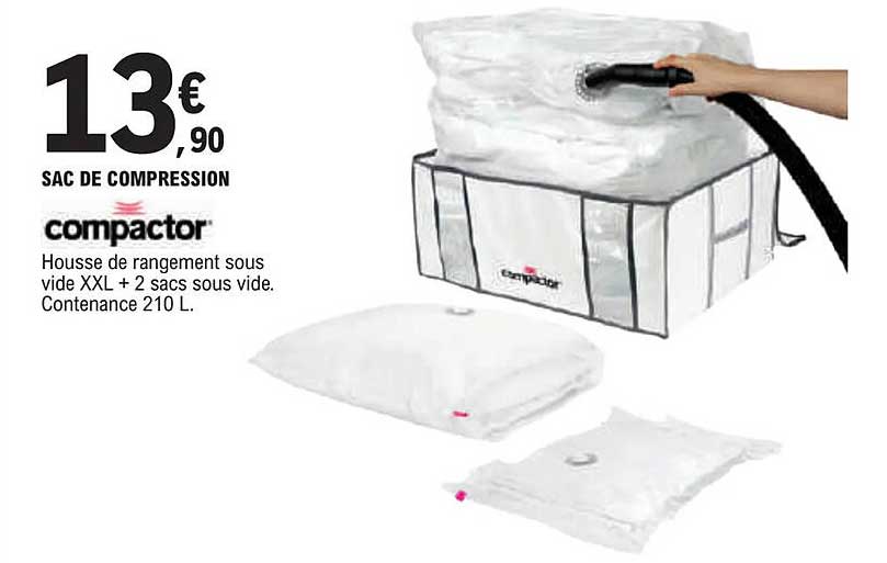 Promo Sac De Compression Compactor chez E.Leclerc iCatalogue