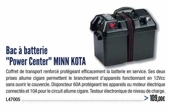 MINN KOTA - Bac à batterie Power Center - Discount Marine